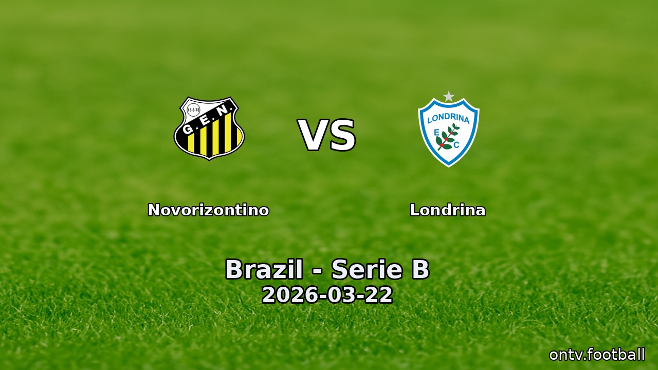 Novorizontino vs Londrina