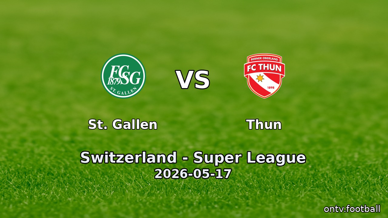 St. Gallen vs Thun