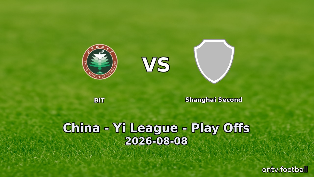 BIT vs Shanghai Second