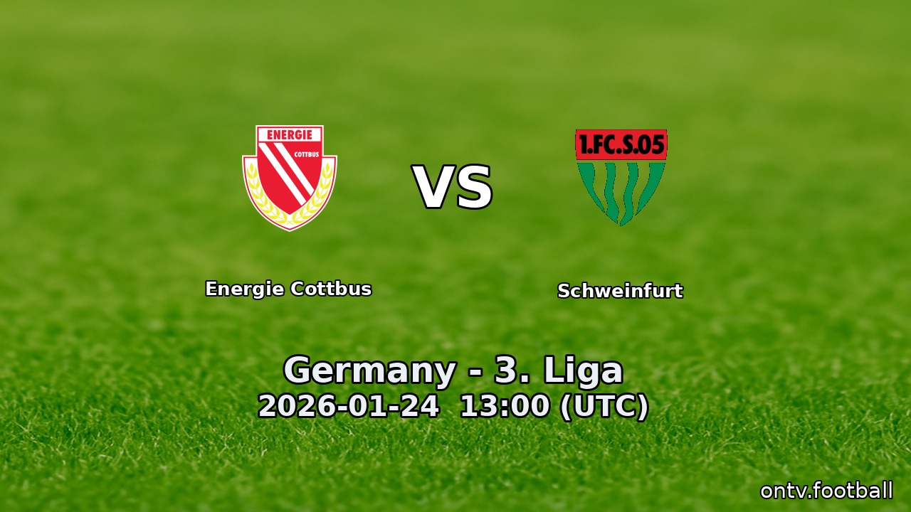 Energie Cottbus vs Schweinfurt