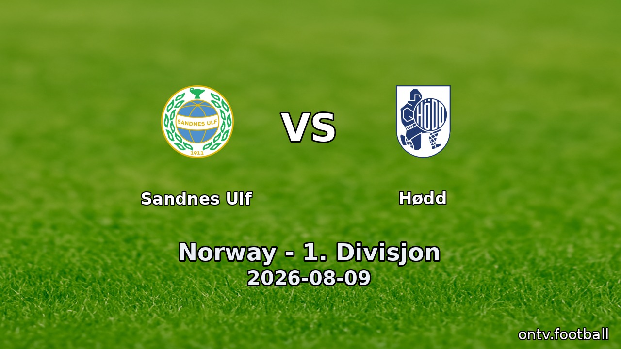 Sandnes Ulf vs Hødd