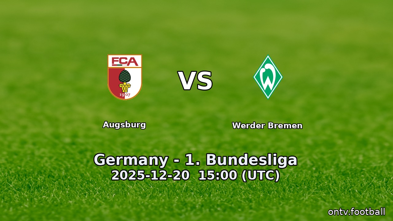 Augsburg vs Werder Bremen
