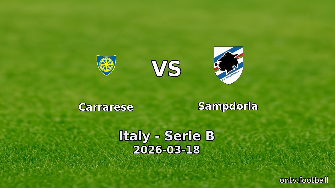 Carrarese vs Sampdoria