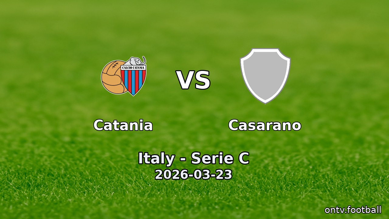 Catania vs Casarano
