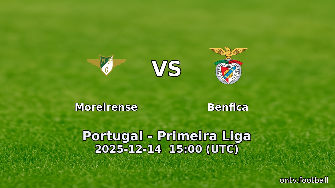 Moreirense vs Benfica