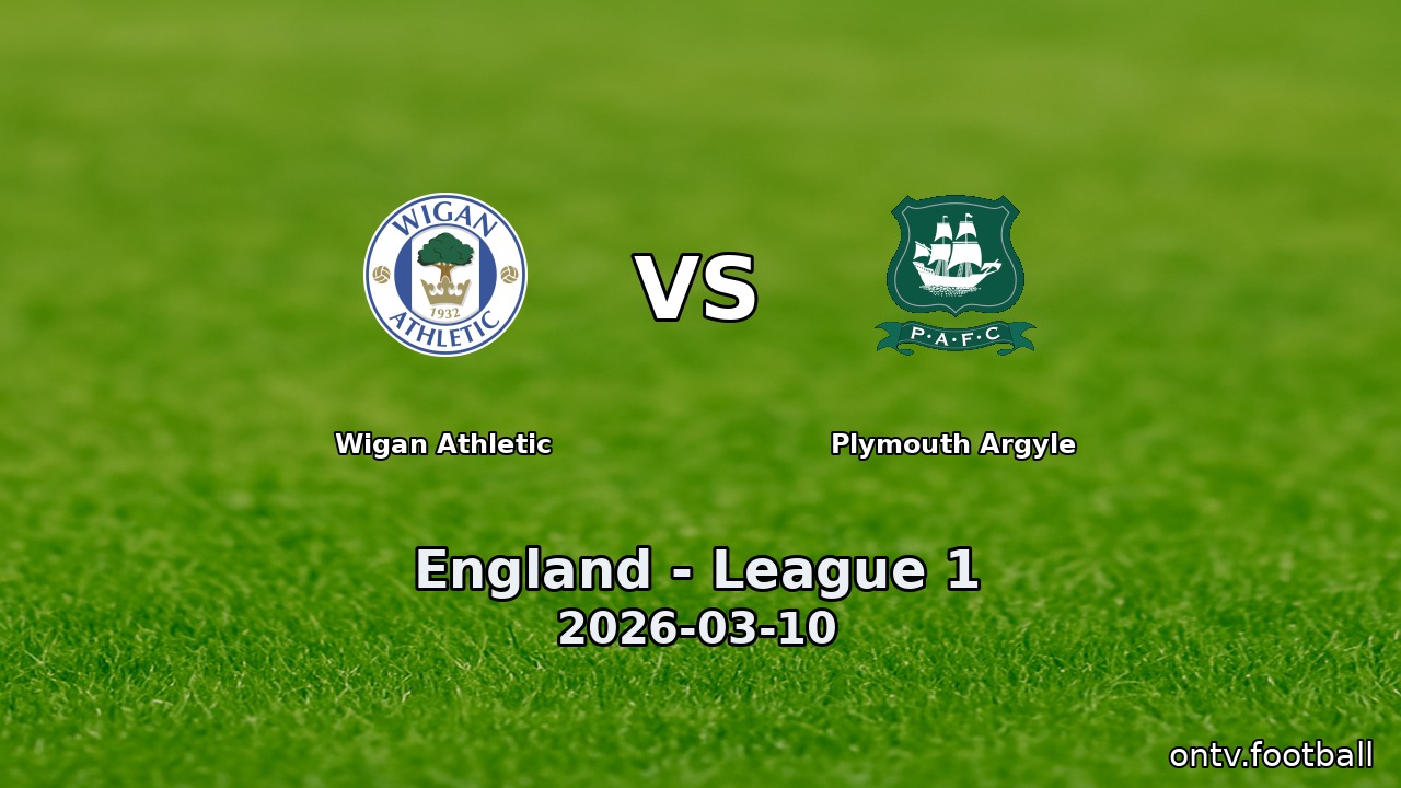 Wigan Athletic vs Plymouth Argyle