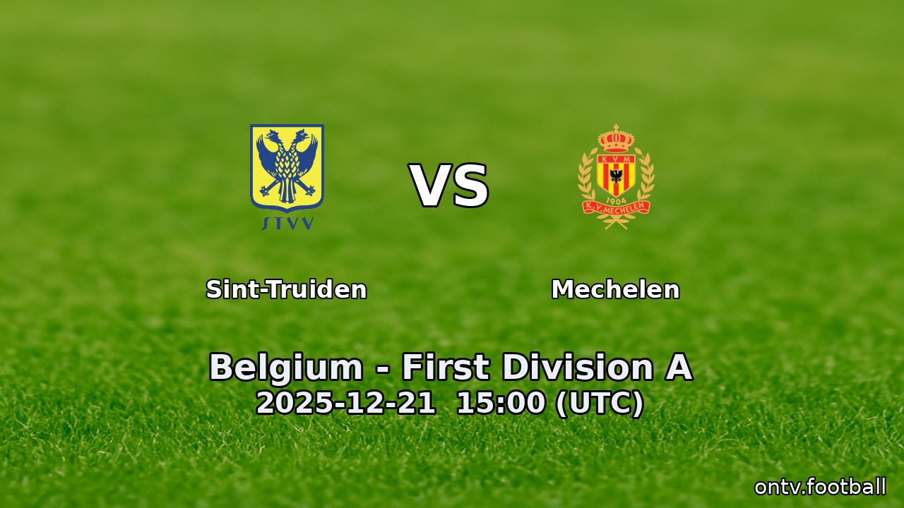 Sint-Truiden vs Mechelen