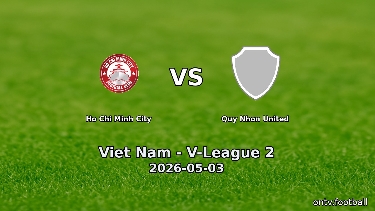 Ho Chi Minh City vs Quy Nhon United