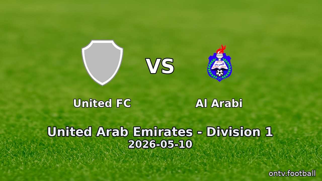 United FC vs Al Arabi