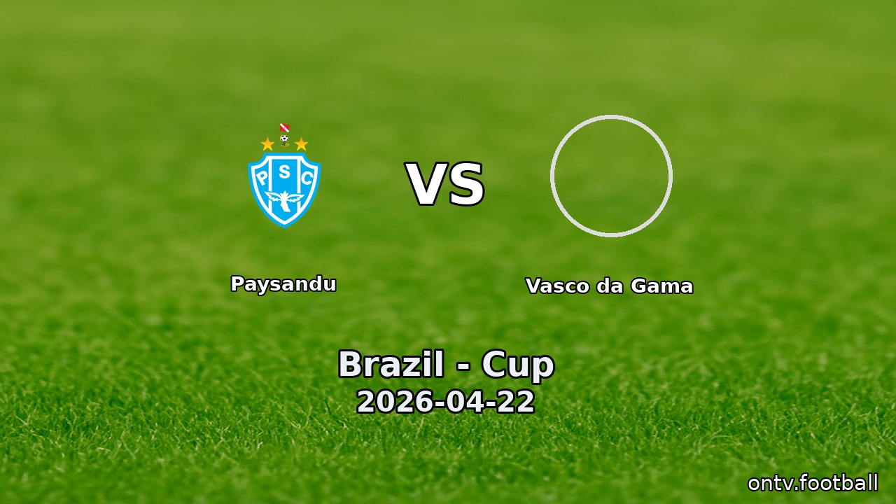Paysandu vs Vasco da Gama