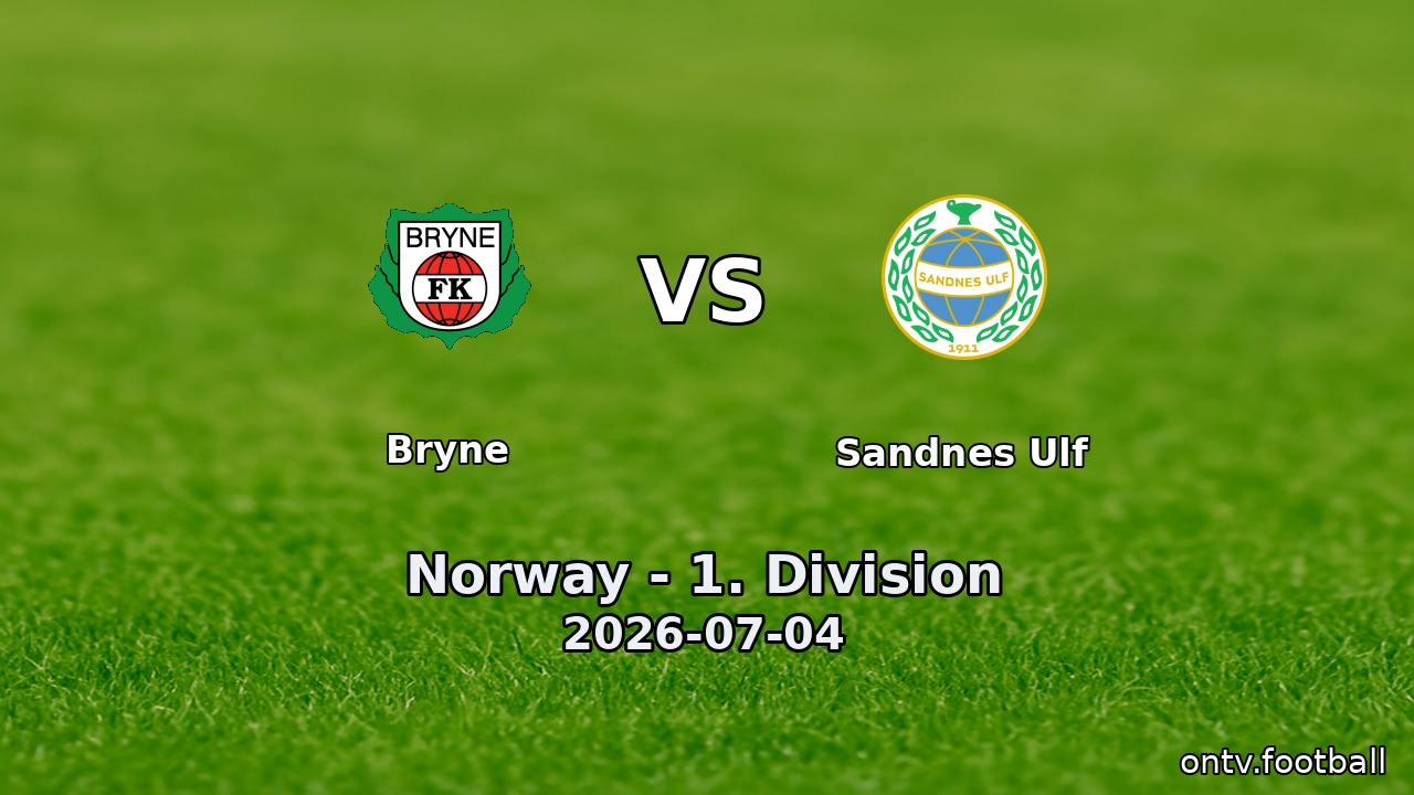 Bryne vs Sandnes Ulf