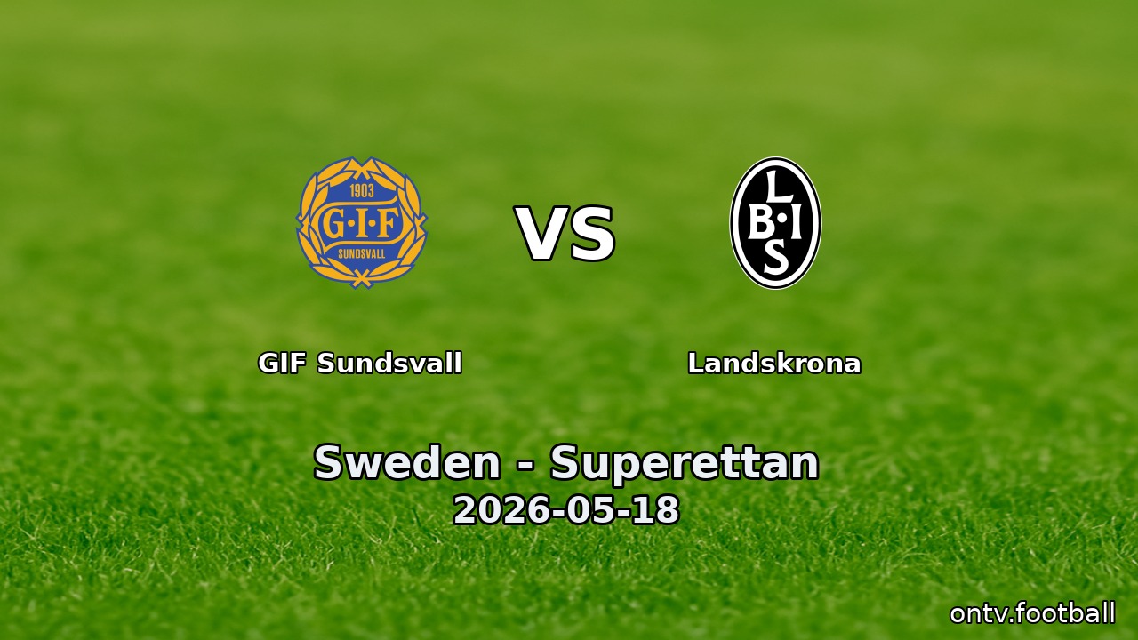 GIF Sundsvall vs Landskrona