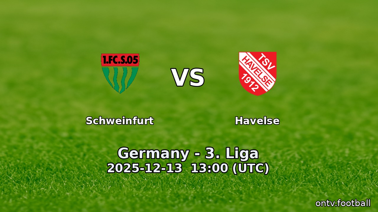 Schweinfurt vs Havelse