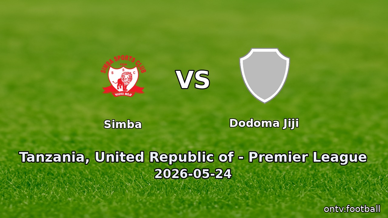 Simba vs Dodoma Jiji