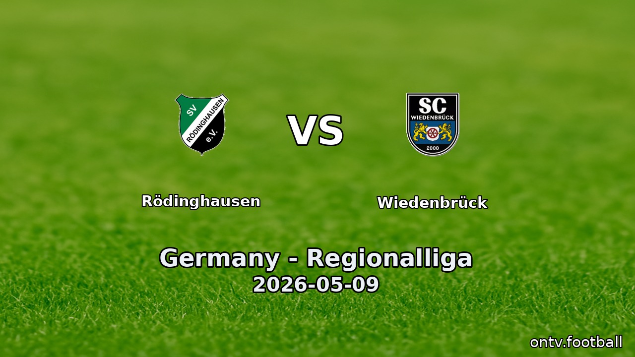 Rödinghausen vs Wiedenbrück