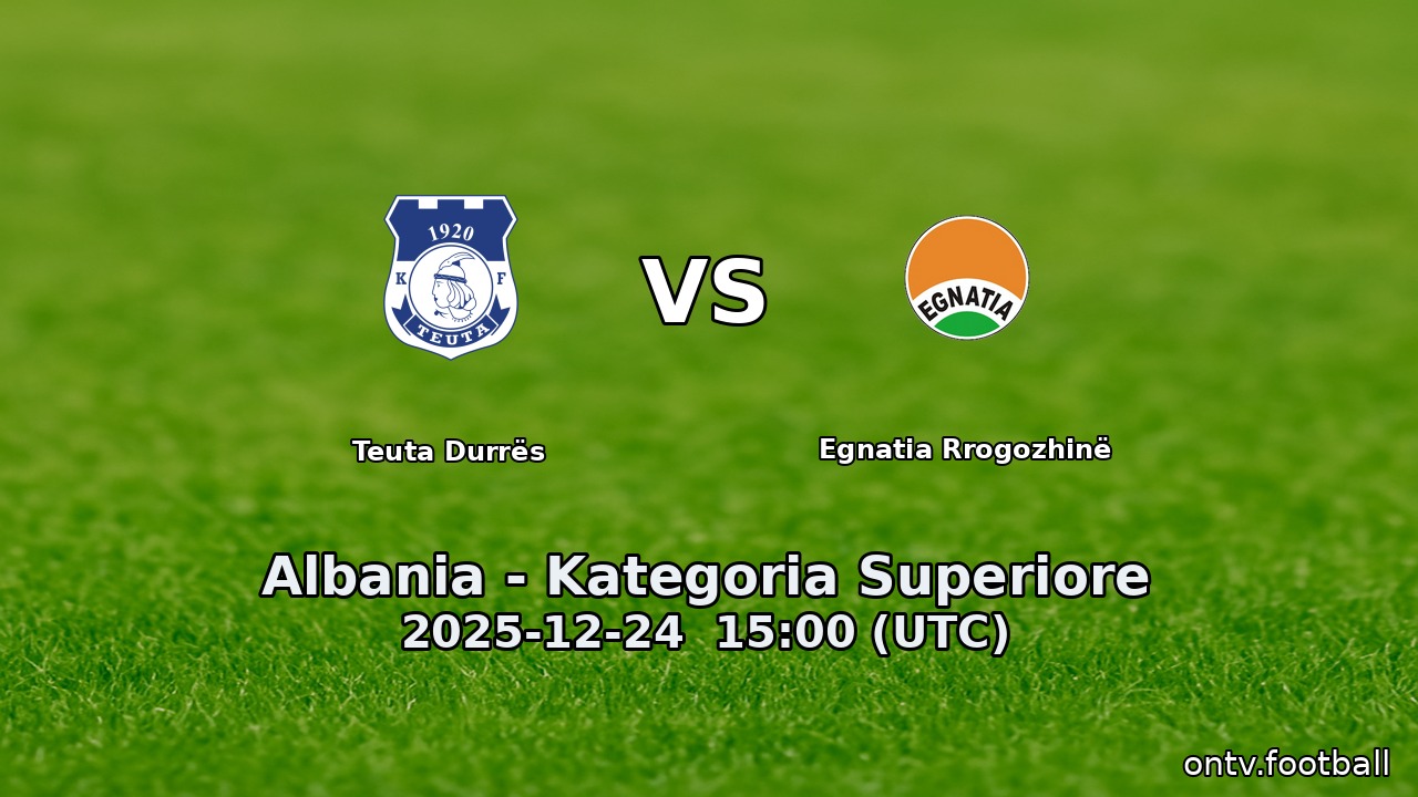 Teuta Durrës vs Egnatia Rrogozhinë