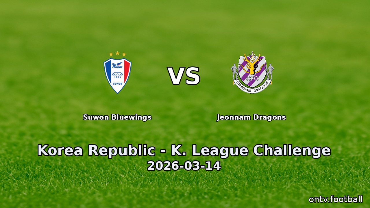 Suwon Bluewings vs Jeonnam Dragons