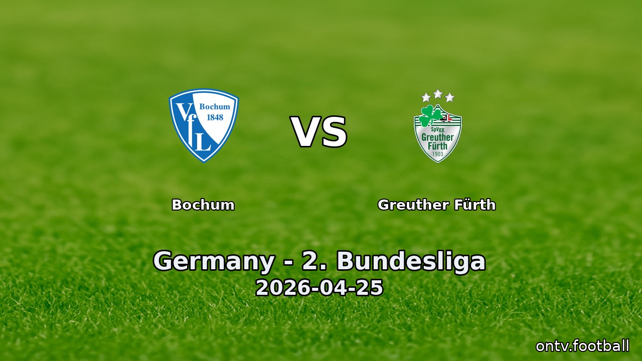 Bochum vs Greuther Fürth