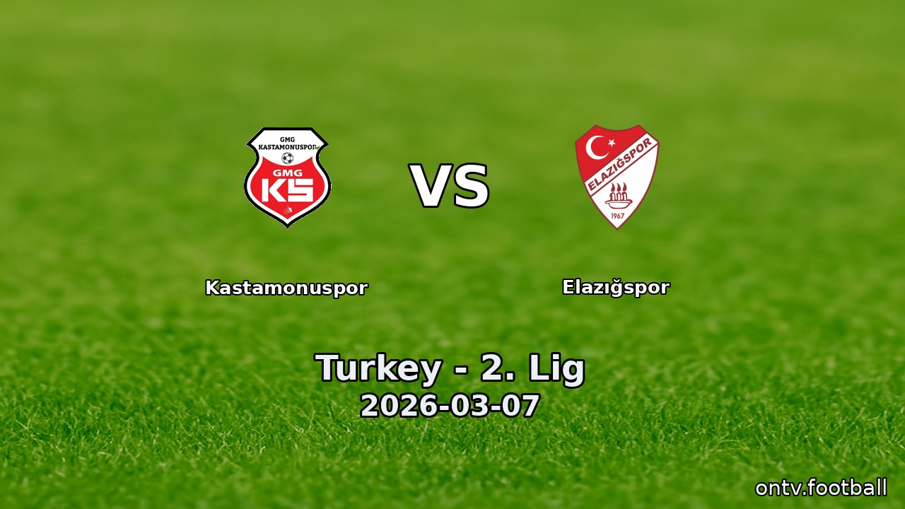 Kastamonuspor vs Elazığspor