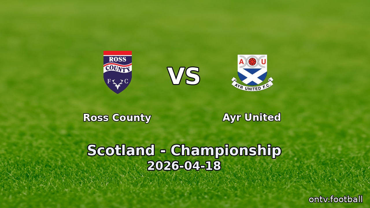 Ross County vs Ayr United