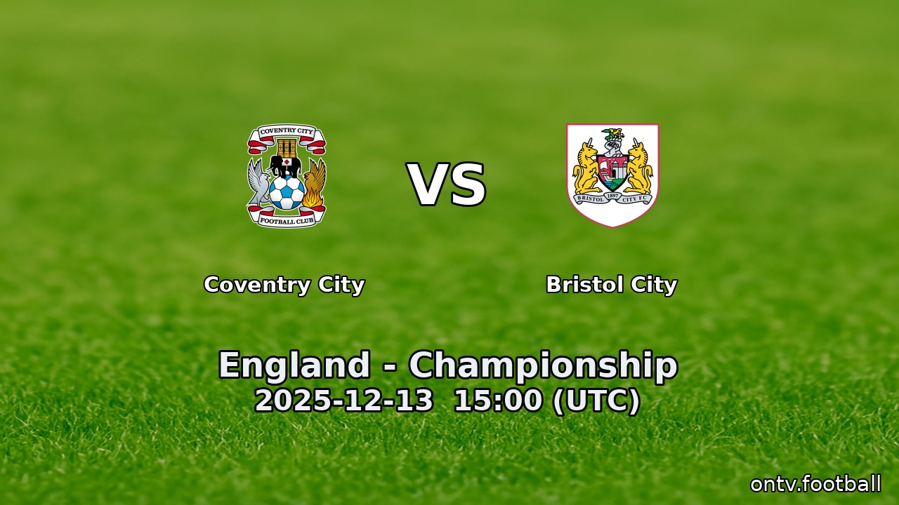 Coventry City vs Bristol City