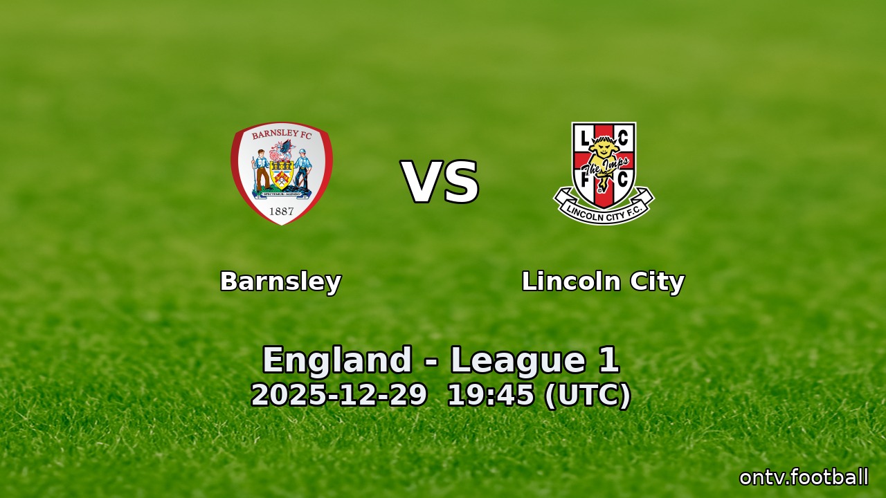 Barnsley vs Lincoln City