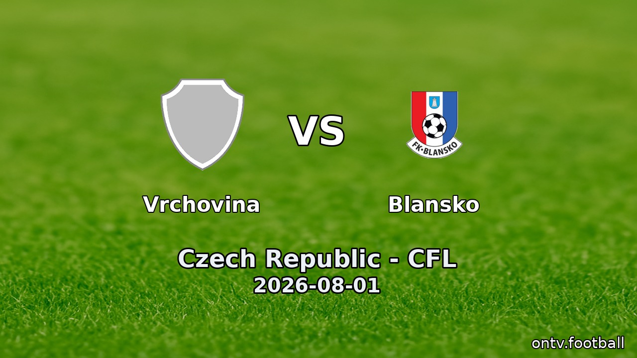 Vrchovina vs Blansko