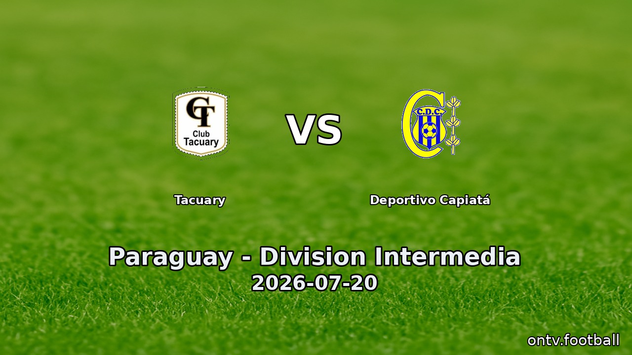 Tacuary vs Deportivo Capiatá
