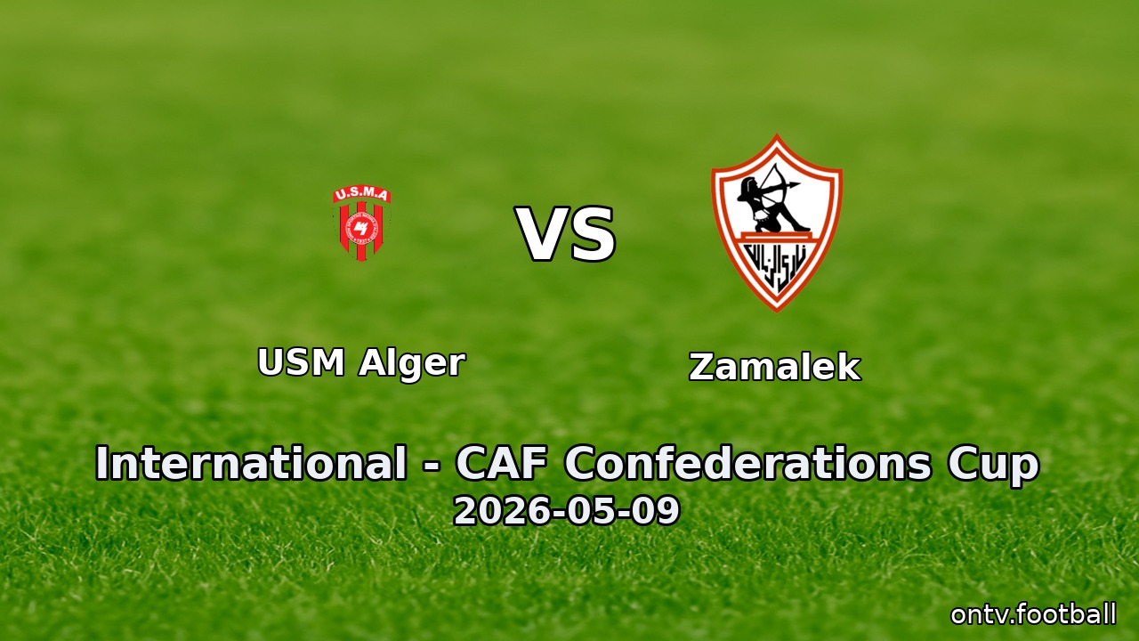 USM Alger vs Zamalek