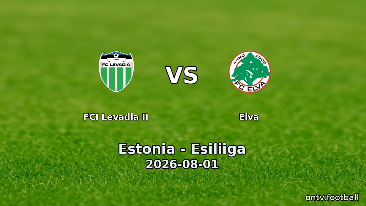 FCI Levadia II vs Elva