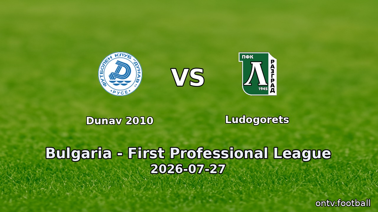 Dunav 2010 vs Ludogorets