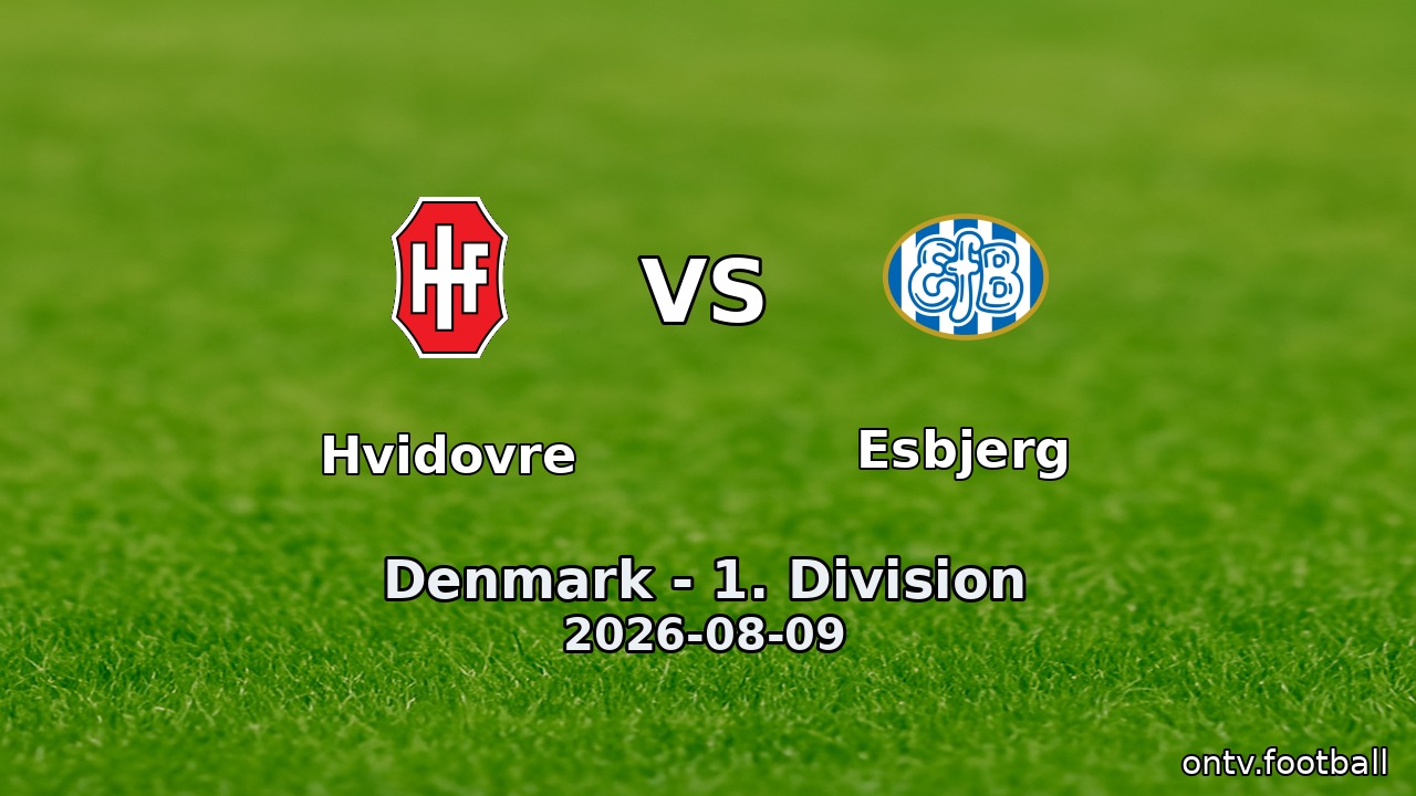 Hvidovre vs Esbjerg