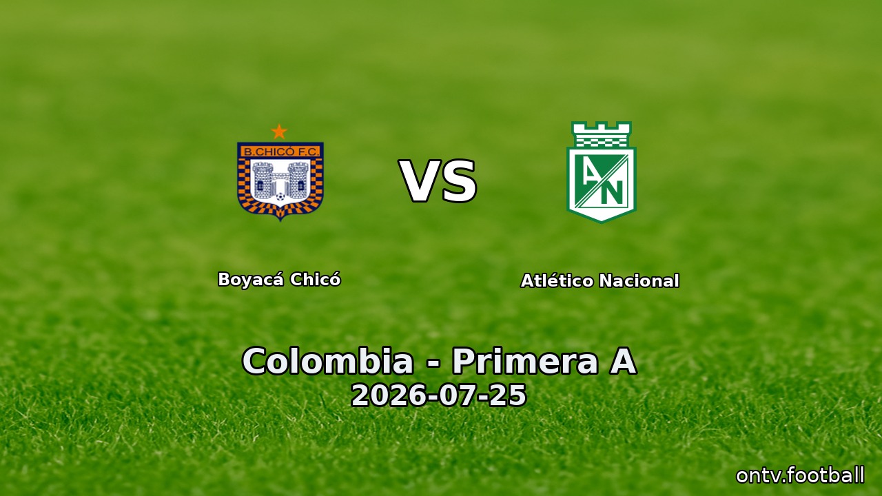 Boyacá Chicó vs Atlético Nacional