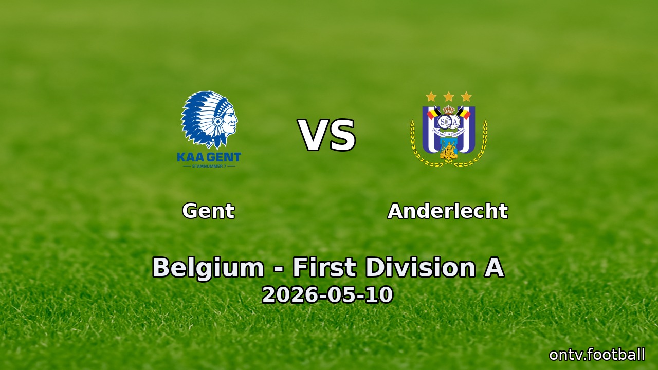 Gent vs Anderlecht