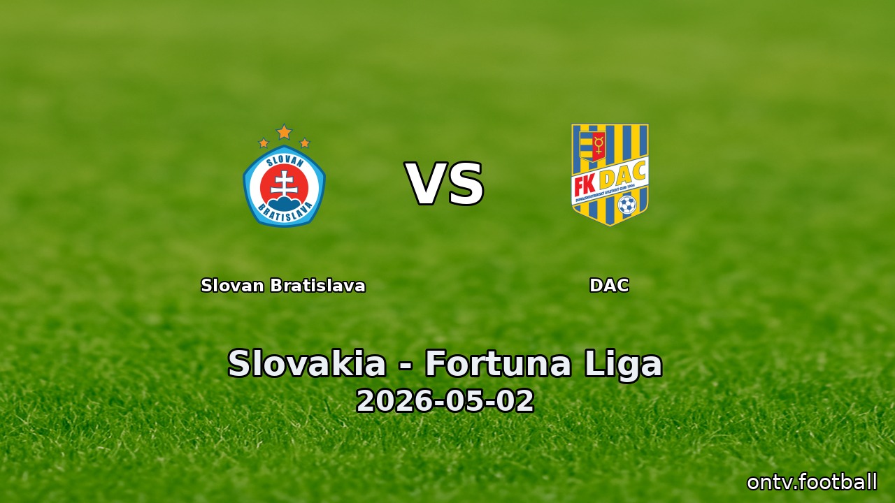 Slovan Bratislava vs DAC
