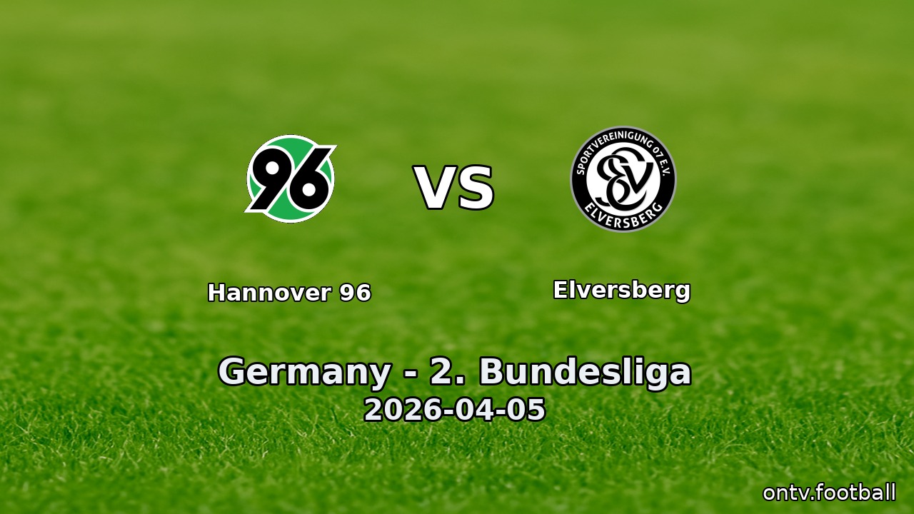 Hannover 96 vs Elversberg