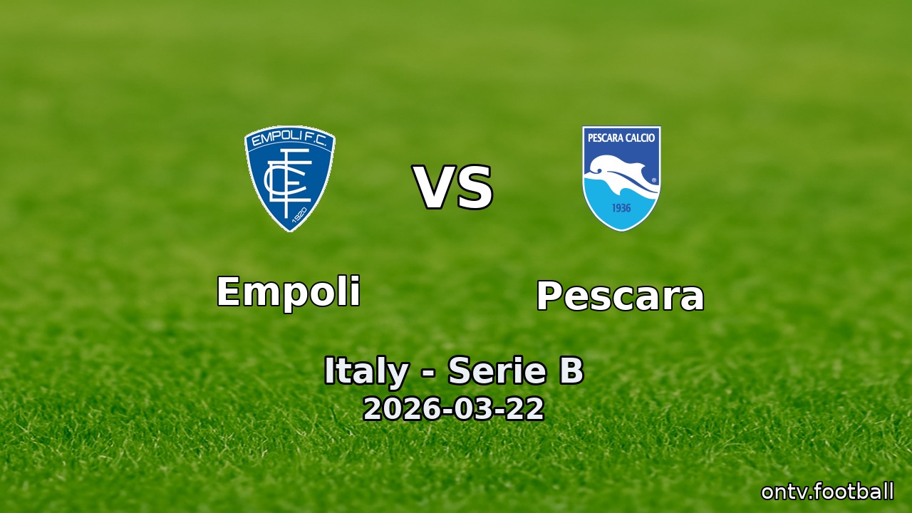Empoli vs Pescara