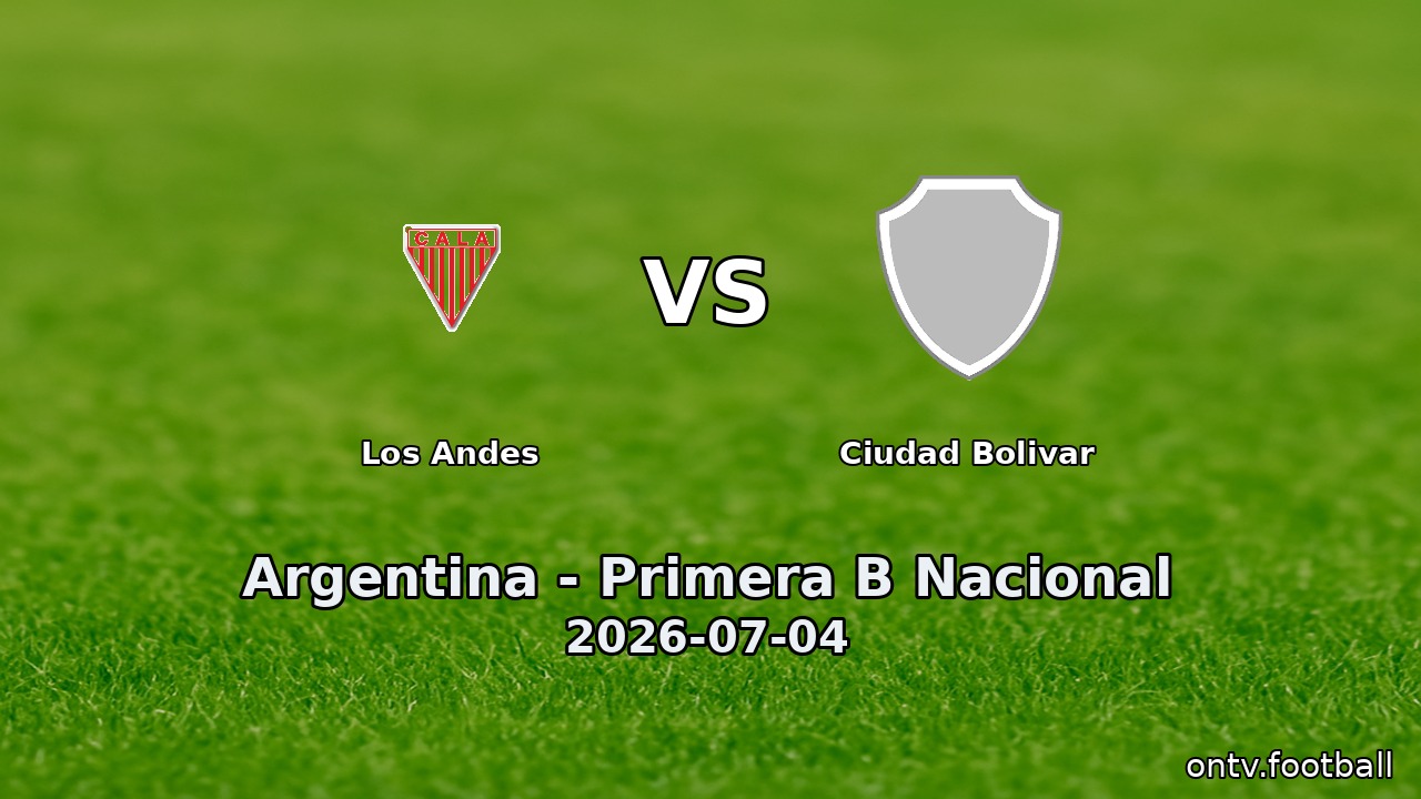 Los Andes vs Ciudad Bolivar