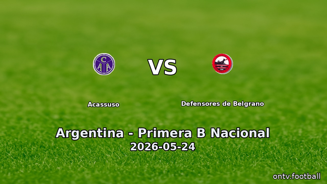 Acassuso vs Defensores de Belgrano