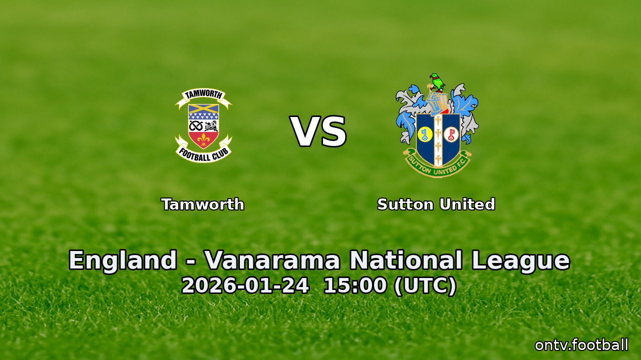 Tamworth vs Sutton United