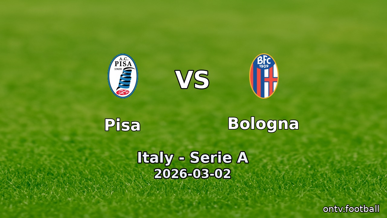 Pisa vs Bologna