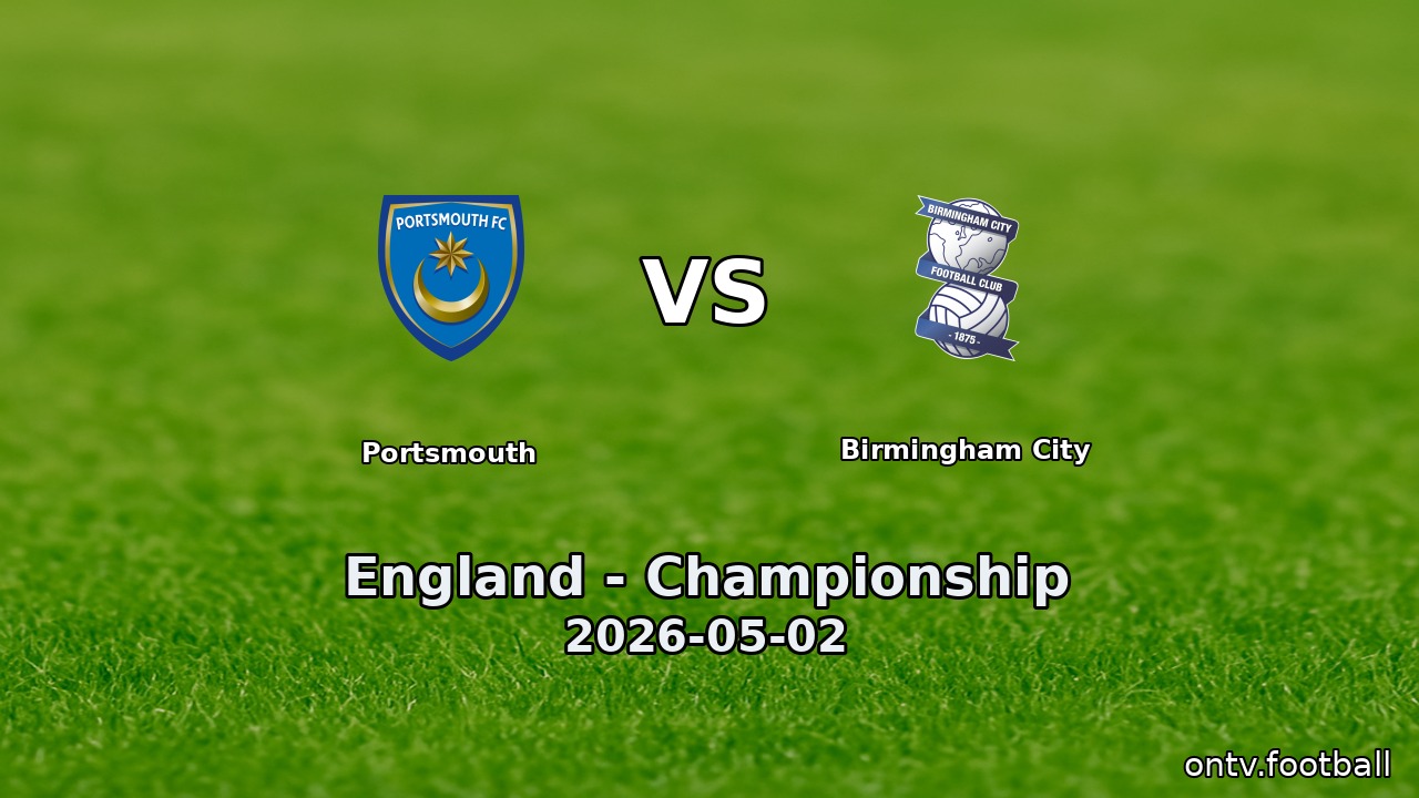 Portsmouth vs Birmingham City