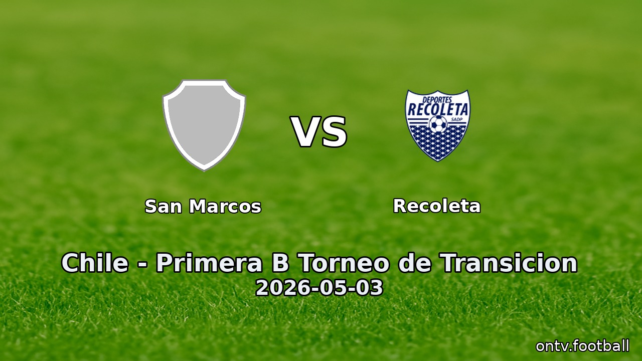 San Marcos vs Recoleta