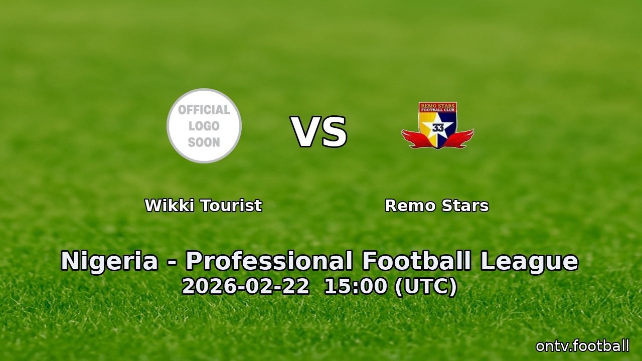 Wikki Tourist vs Remo Stars