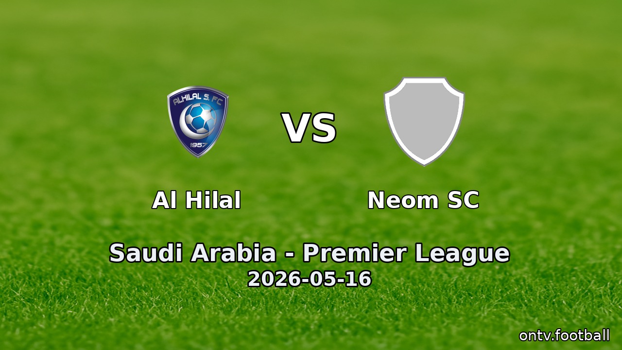 Al Hilal vs Neom SC