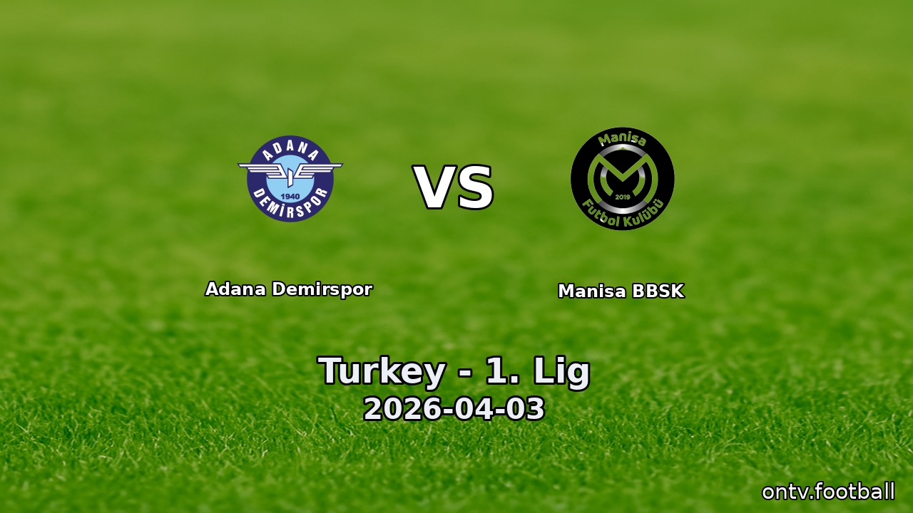 Adana Demirspor vs Manisa BBSK