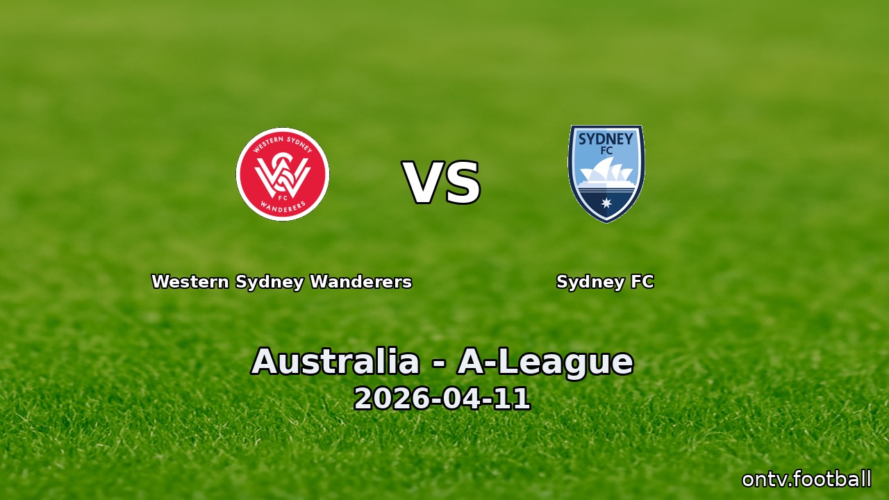 Western Sydney Wanderers vs Sydney FC