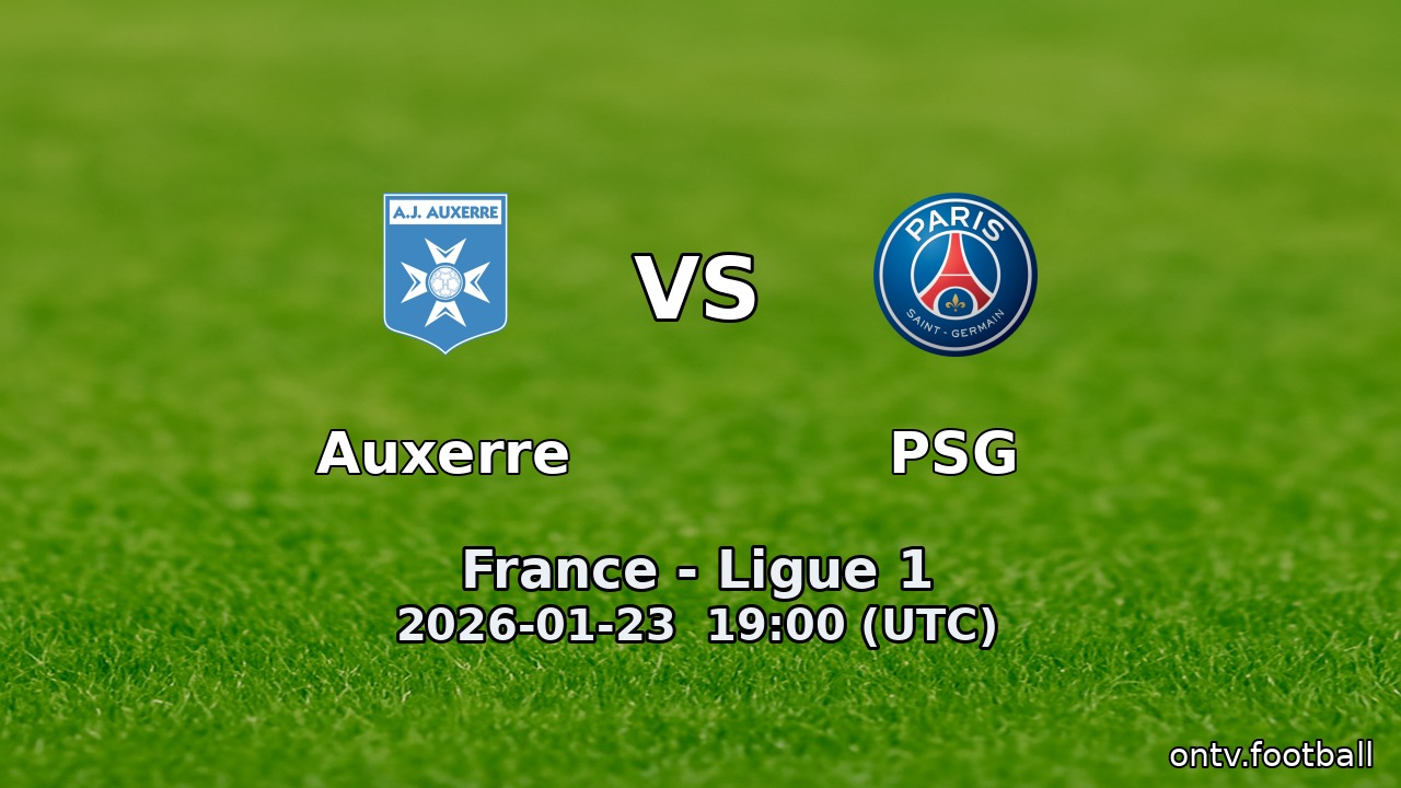 Auxerre vs PSG