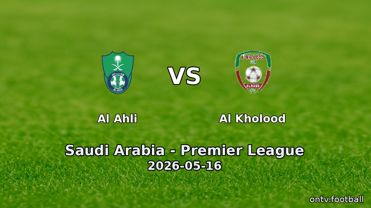 Al Ahli vs Al Kholood