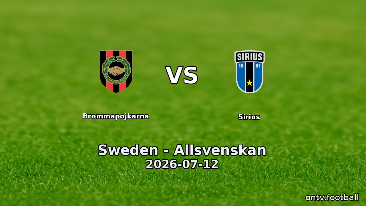 Brommapojkarna vs Sirius